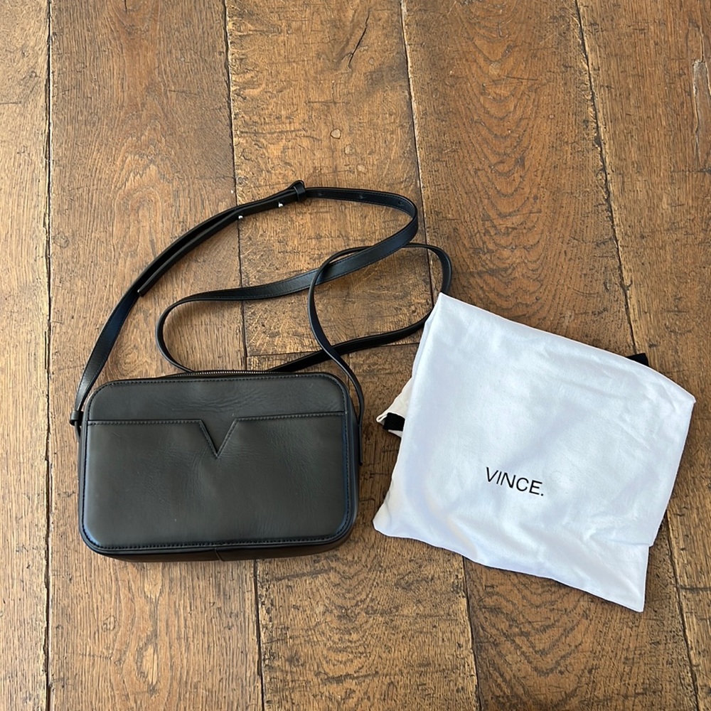 Vince Leather Camera Bag